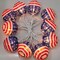 4th of July Decorations Lights, 8.5Ft American Flag Lantern String Lights with 10 Lantern Lights